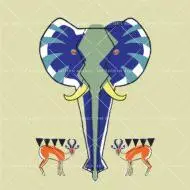 Elephant and Antilopes