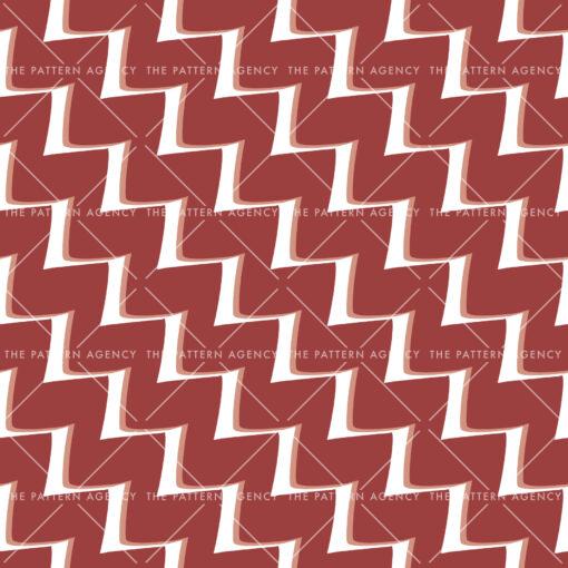 A seamless pattern with diagonal steps in gray and white shades on a red background.