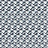 A seamless geometric pattern of triangles on a blue background. The triangles are arranged in a regular pattern that creates a repetitive effect.