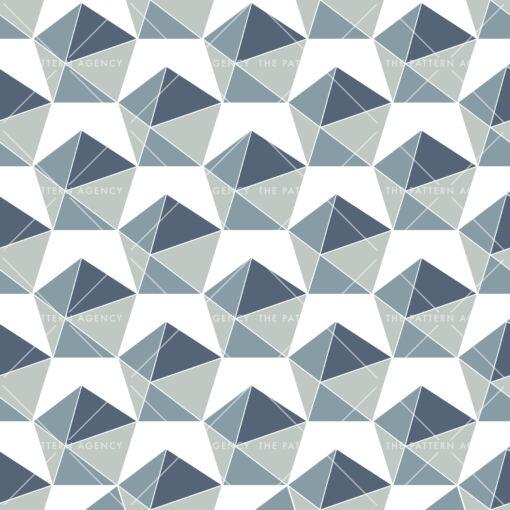 This is a seamless geometric pattern of triangles. The triangles are of different sizes and shapes and are arranged in a way that creates a repeating pattern. They are placed at an angle and overlap slightly, giving the pattern a dynamic feel.