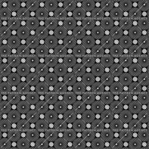 The image features a creative pattern of dark gray circles in various shapes and different shades of gray, along with light gray circles. This intricate design adds depth and visual interest, showcasing a diverse array of circular forms. Ideal for fabric patterns and surface pattern design, this pattern highlights the versatility and beauty of dark and light gray tones in pattern designs.