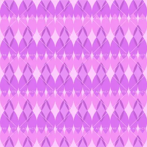 A seamless pattern with purple and white geometric shapes on a white background. The pattern consists of triangles, squares and circles arranged in a random pattern. The pattern is repeated horizontally and vertically to create an endless surface.