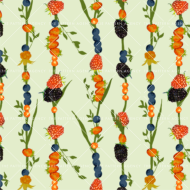 Summer - sommarlov. Happiness on a straw. Hand drawn and hand colored pattern. Can not be used with designer’s name.