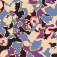 Hand drawn abstract floral print