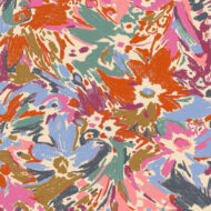 Hand drawn abstract floral print